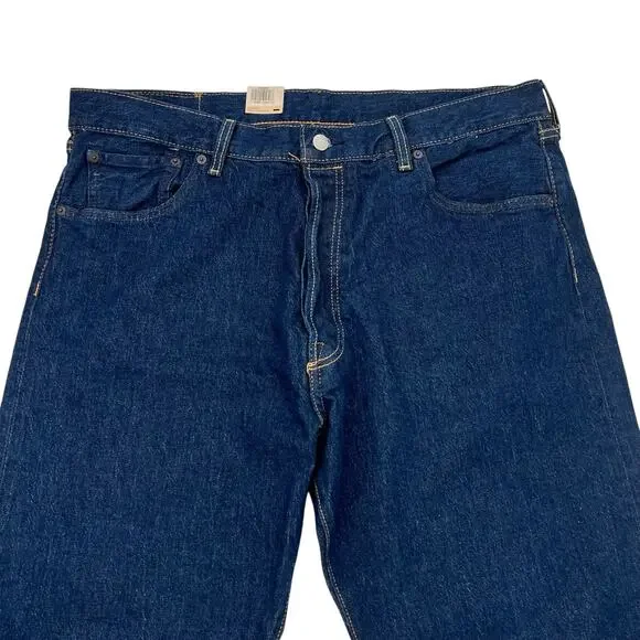 Levi’s 501 Original big E button fly men’s dark wash jeans